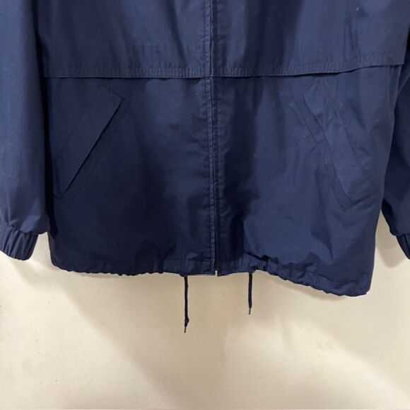 London Fog Mens Navy Blue Full Zip Windbreaker Jacket Size Large - Picture 6 of 12